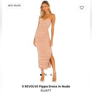 COPY - X Revolve Pippa Dress in nude